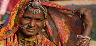 Portrait of a India Rajasthani woman